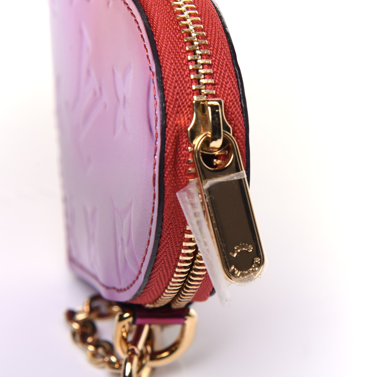 Louis Vuitton Vernis Heart Coin Purse Pink Red 8 of 8