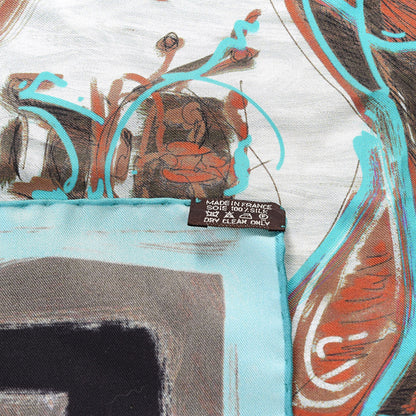 Hermes Silk New Springs Scarf 90 5 of 6