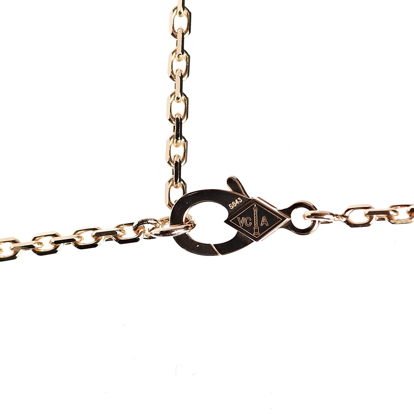 18K Yellow Gold Black Onyx Magic Alhambra Pendant Necklace