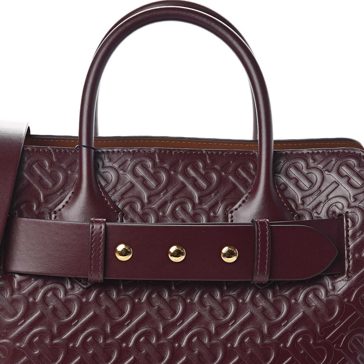 Calfskin Embossed Monogram Small Belt Bag Oxblood