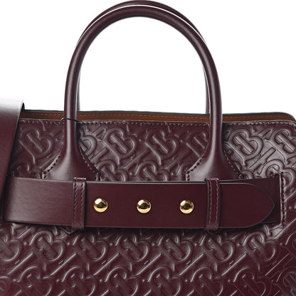 Burberry Calfskin Embossed Monogram Small Belt Bag Oxblood 8 of 10