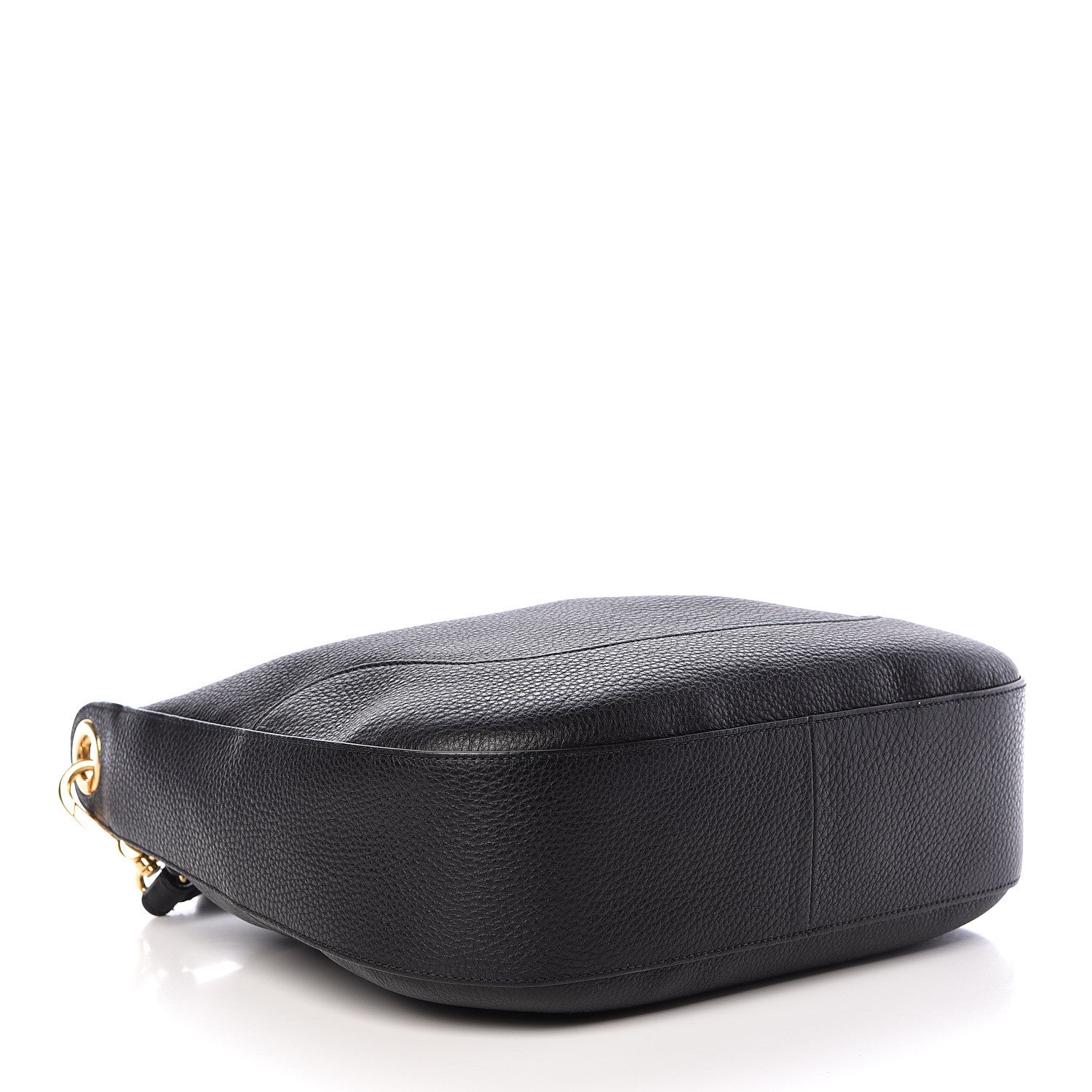 Prada Vitello Daino Zippered Messenger Hobo Black 4 of 10
