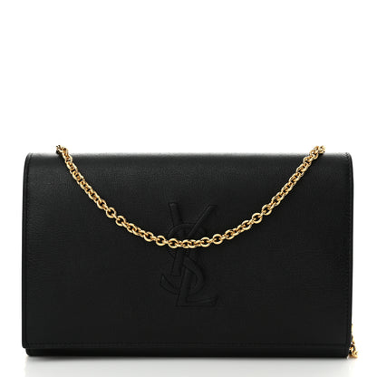 Saint Laurent Calfskin Monogram Belle de Jour Chain Clutch Black 1 of 14