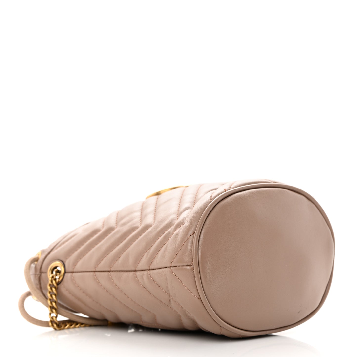 Calfskin Matelasse Mini GG Marmont 2.0 Bucket Bag Porcelain Rose