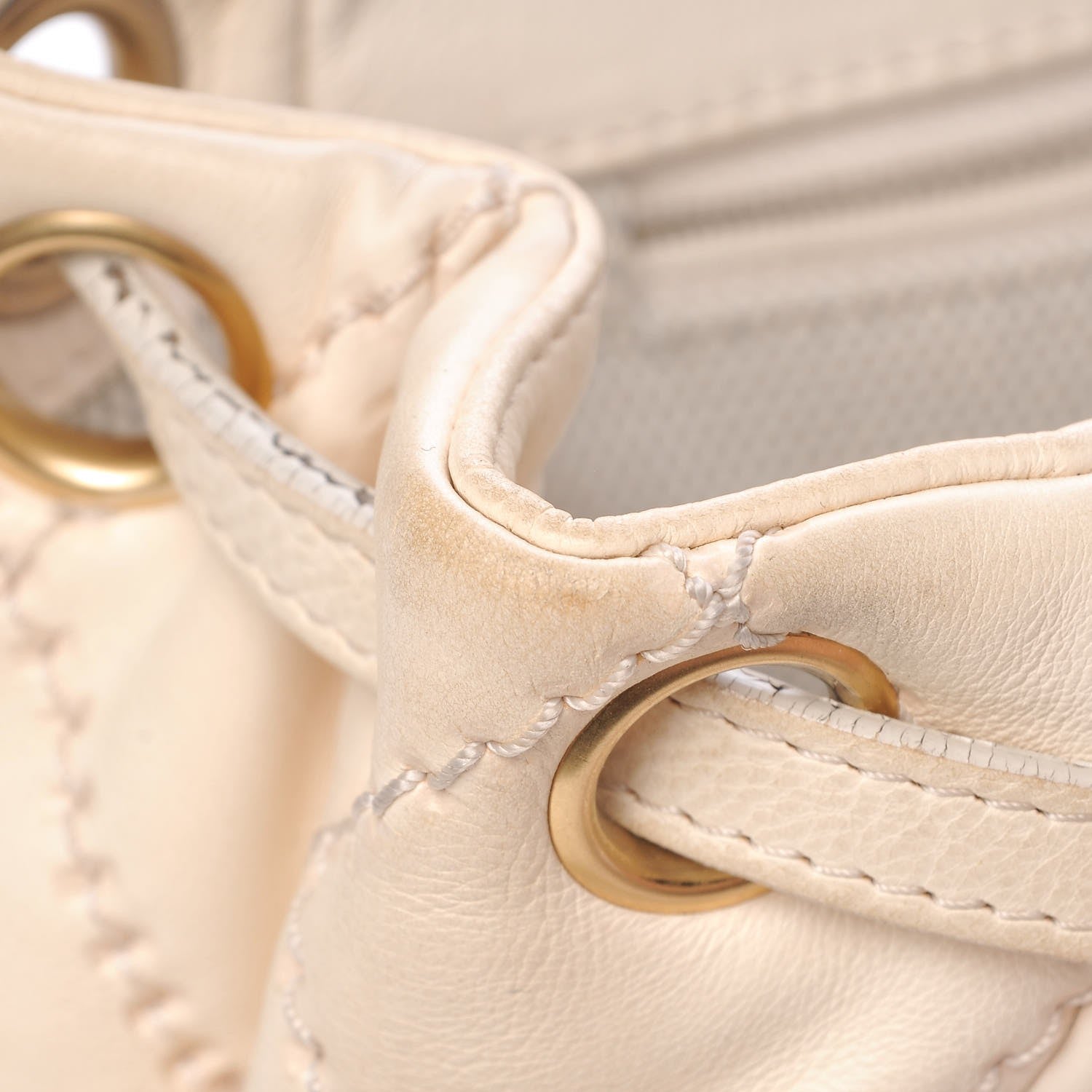 Chanel Calfskin Quilted Retro Chain Flap Beige 9 of 20