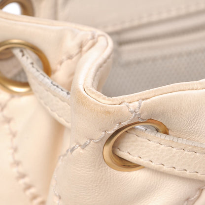 Chanel Calfskin Quilted Retro Chain Flap Beige 9 of 20