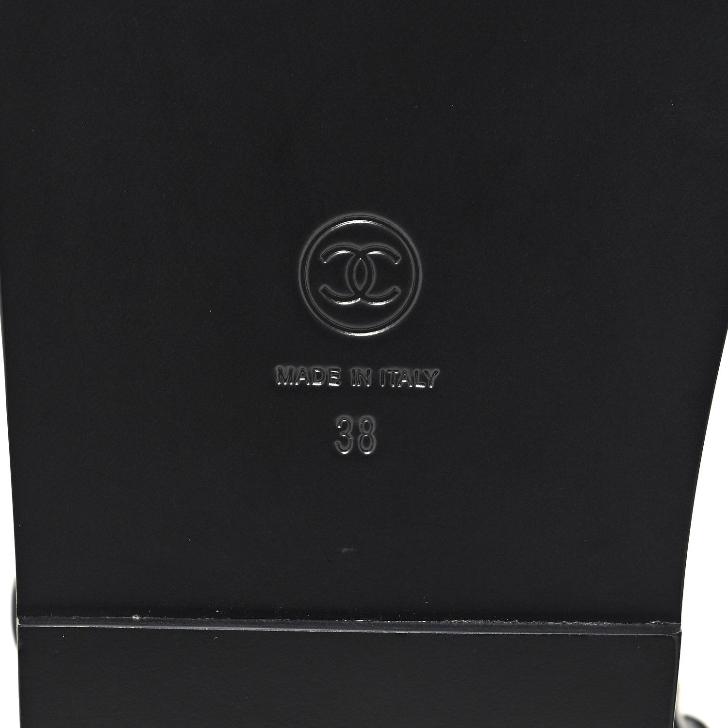 Chanel Shiny Calfskin Velcro Dad Sandals 38 Black 7 of 9