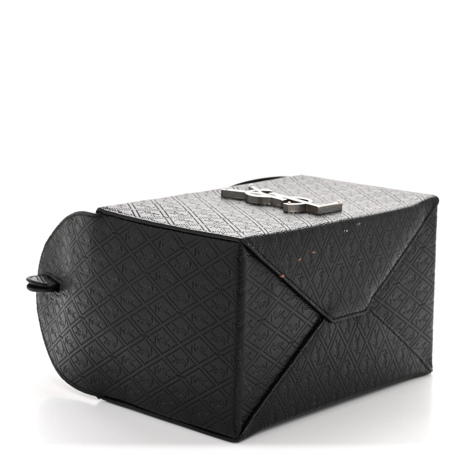 Saint Laurent Calfskin Monogram Take Away Box Black 4 of 13