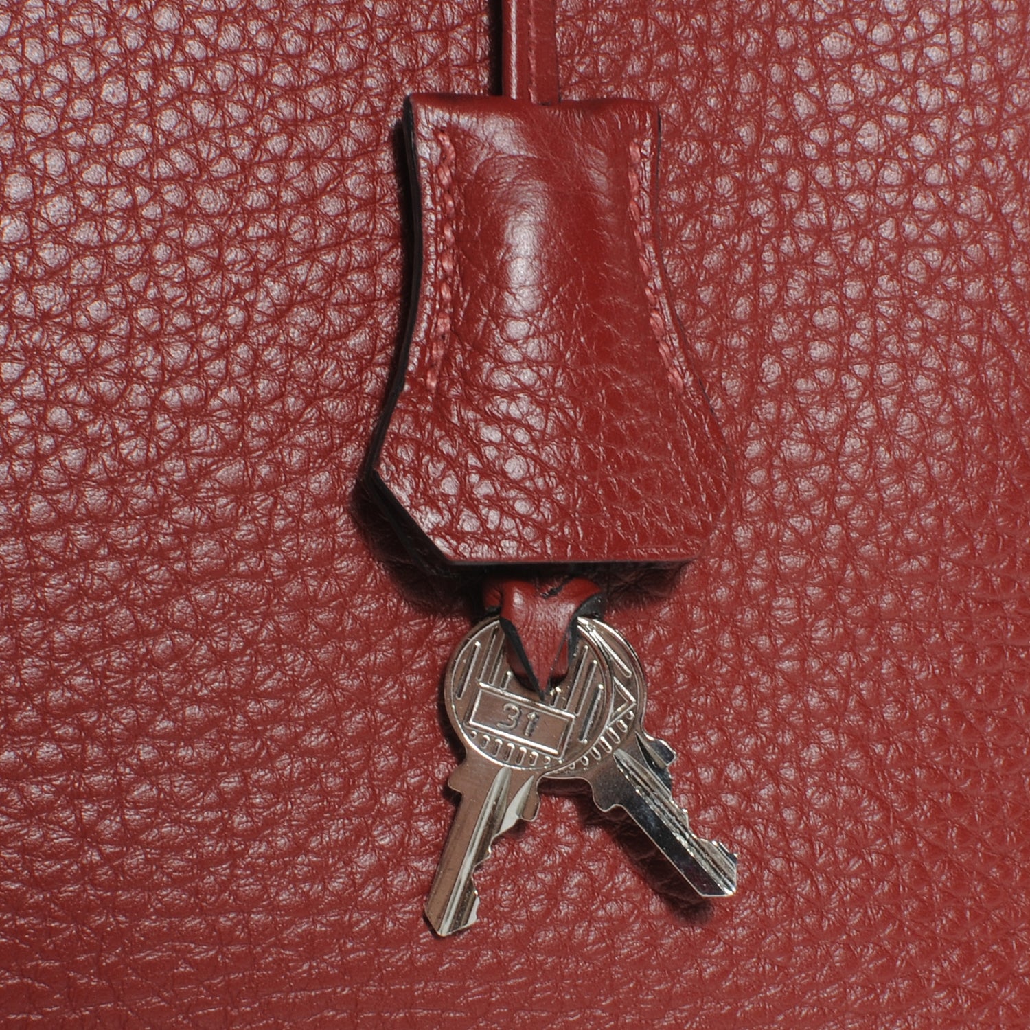 Hermes Taurillon Clemence Kelly 32 Rouge H 6 of 10