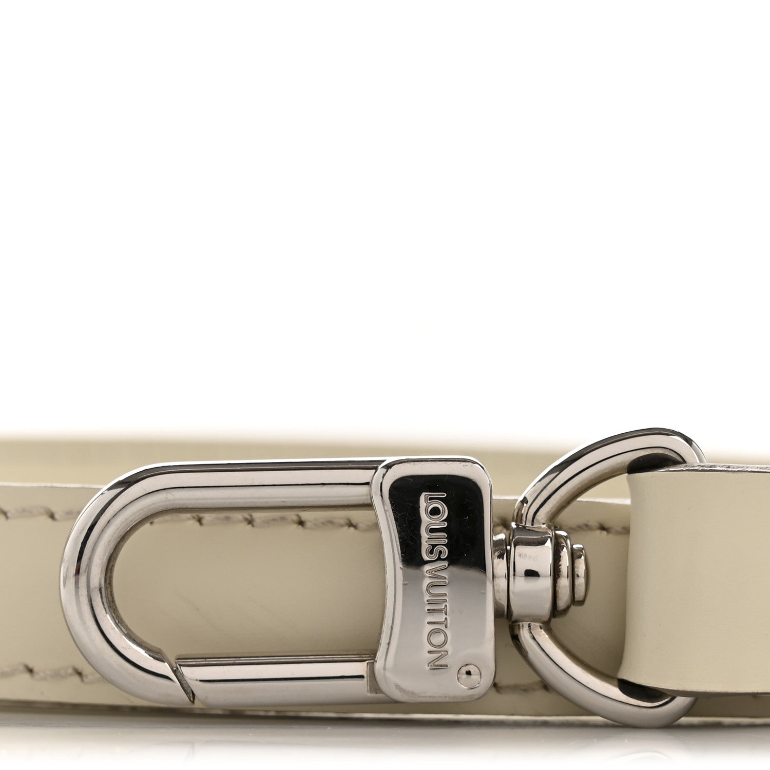 Louis Vuitton Calfskin 16mm Adjustable Shoulder Strap Ivory 6 of 6