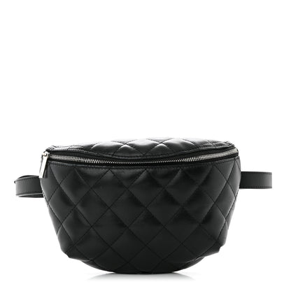 Chanel Lambskin Quilted Waist Belt Bag Black 1 of 12