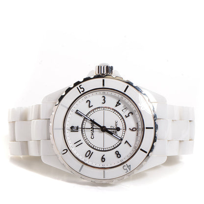Chanel Stainless Steel Ceramic 38mm J12 Automatic Watch White 4 of 7