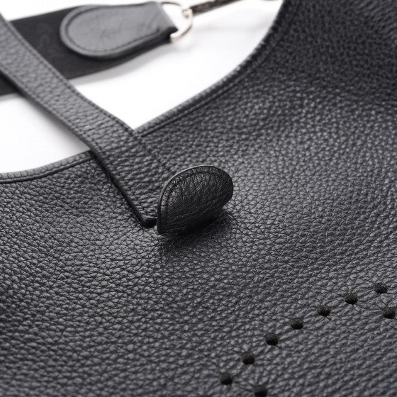 Hermes Taurillon Clemence Evelyne III GM Black 8 of 19