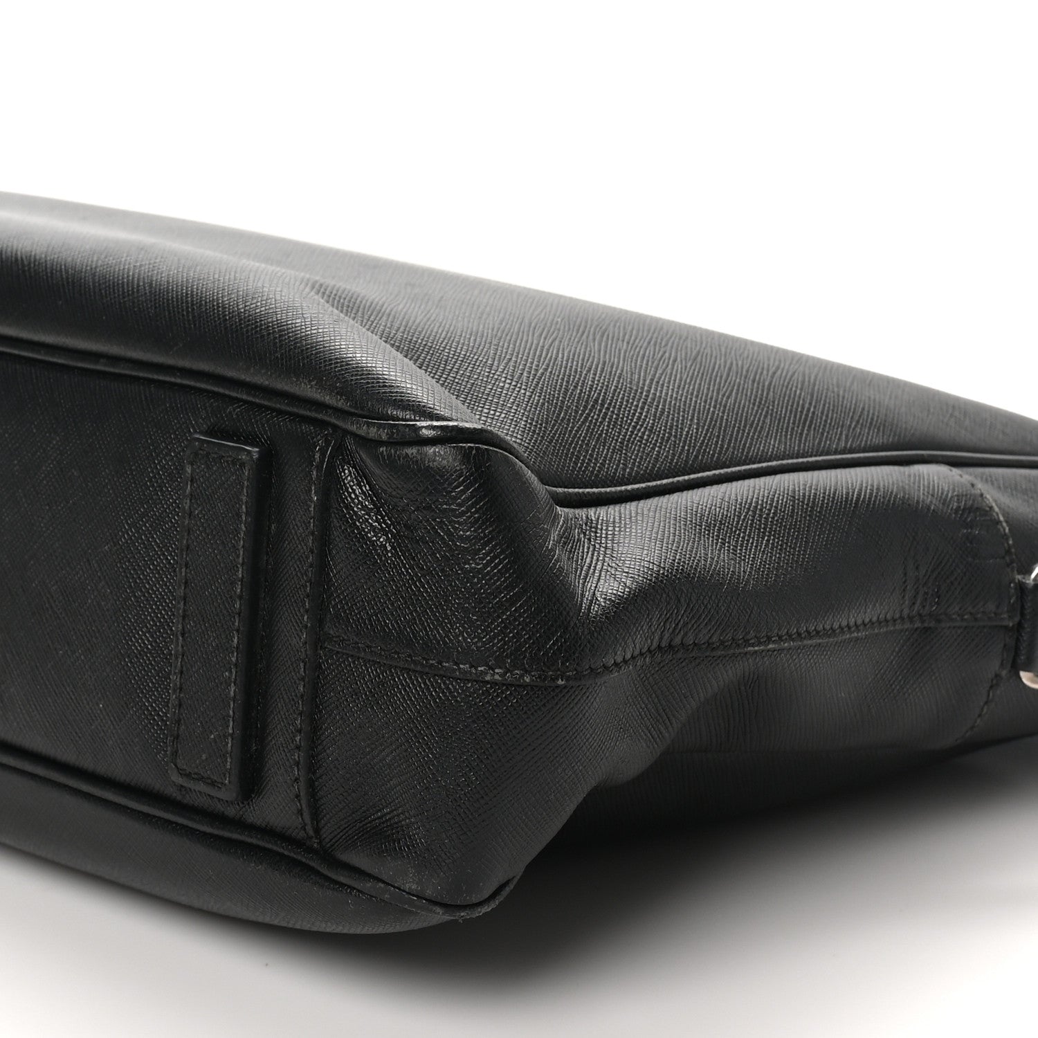 Prada Saffiano Travel Briefcase Black 9 of 11