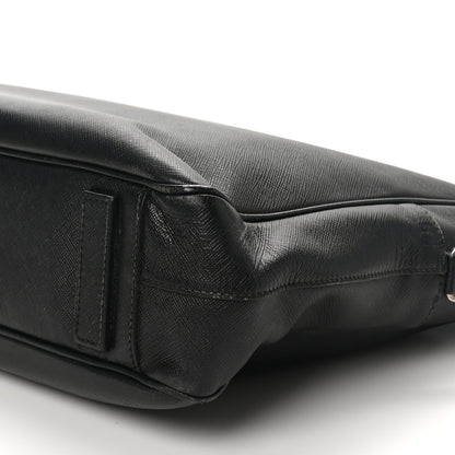 Prada Saffiano Travel Briefcase Black 9 of 11