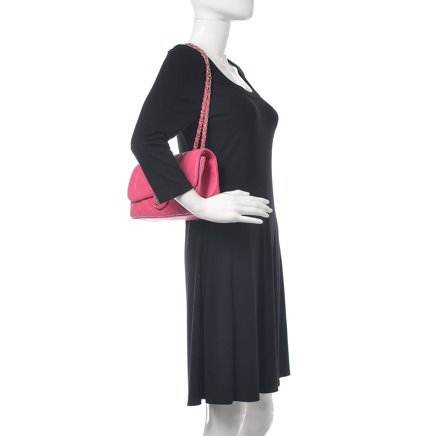 Lambskin Quilted Medium Mademoiselle Chic Flap Pink