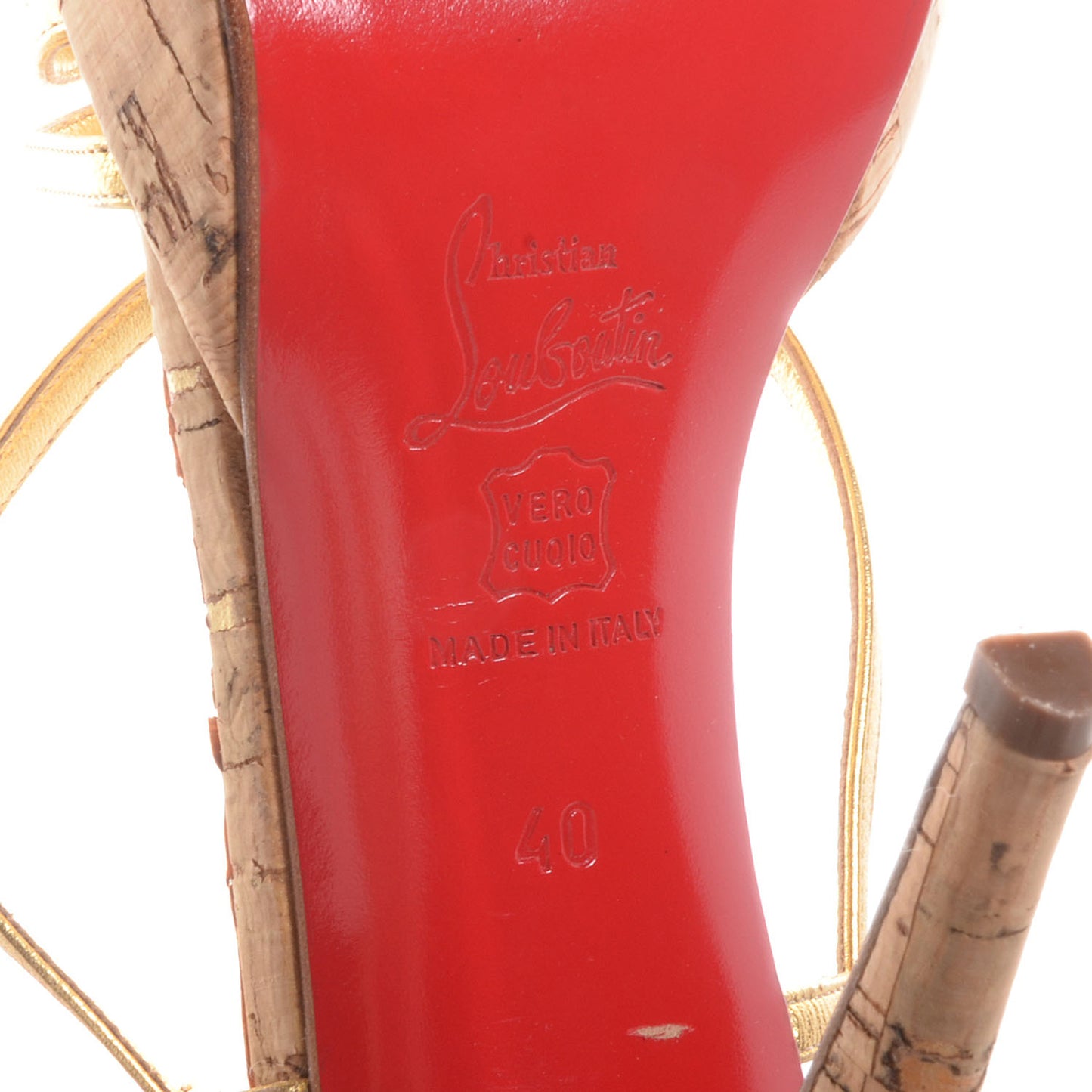 Night Cage Zeppa Platform Sandals 40 Gold