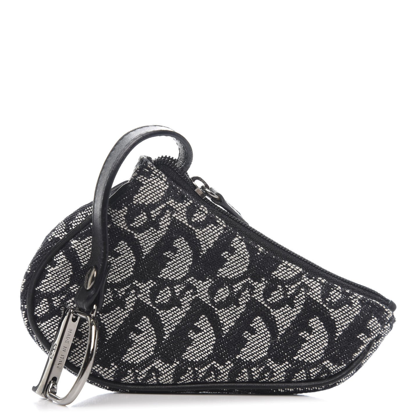 Monogram Saddle Coin Purse Black