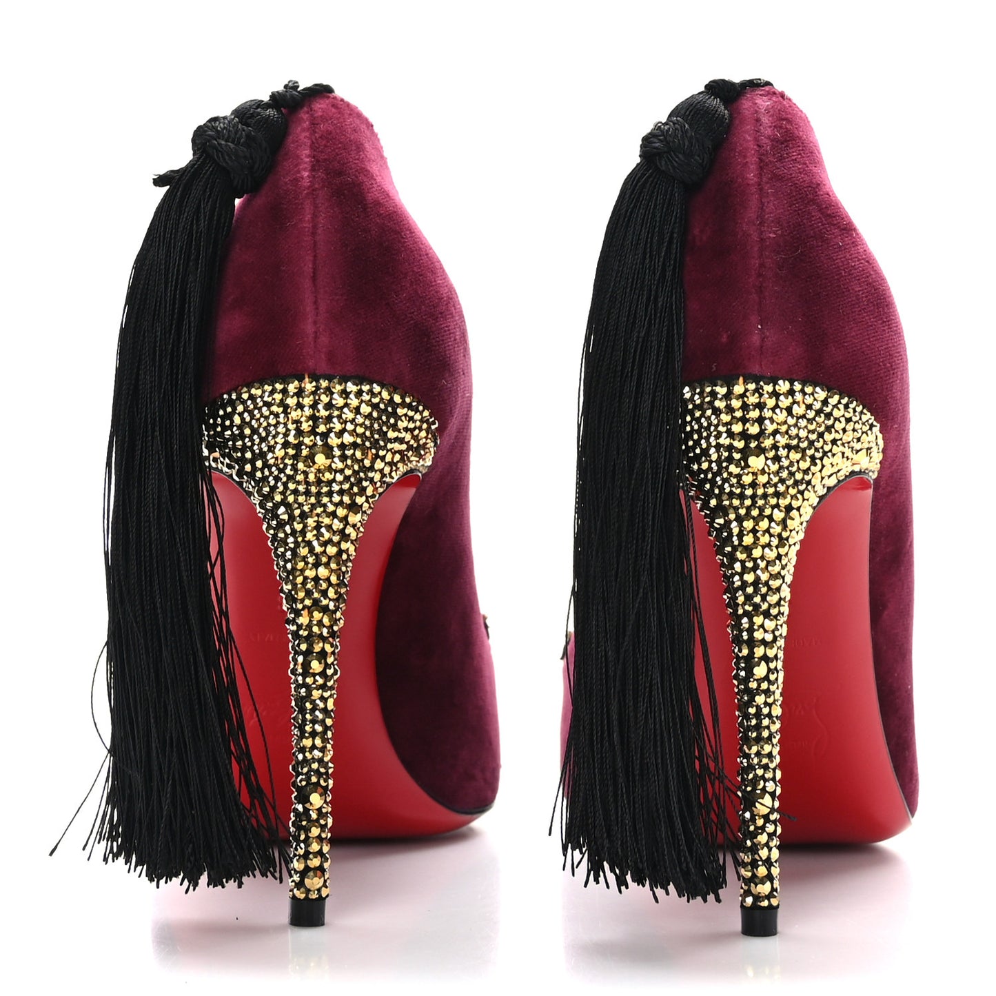 Veau Velours Suede Hot Chick 100 Kiss Pumps 38 Burgundy Gold