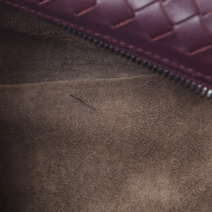 Bottega Veneta Nappa Intrecciato Brick Tote Aubergine 9 of 9