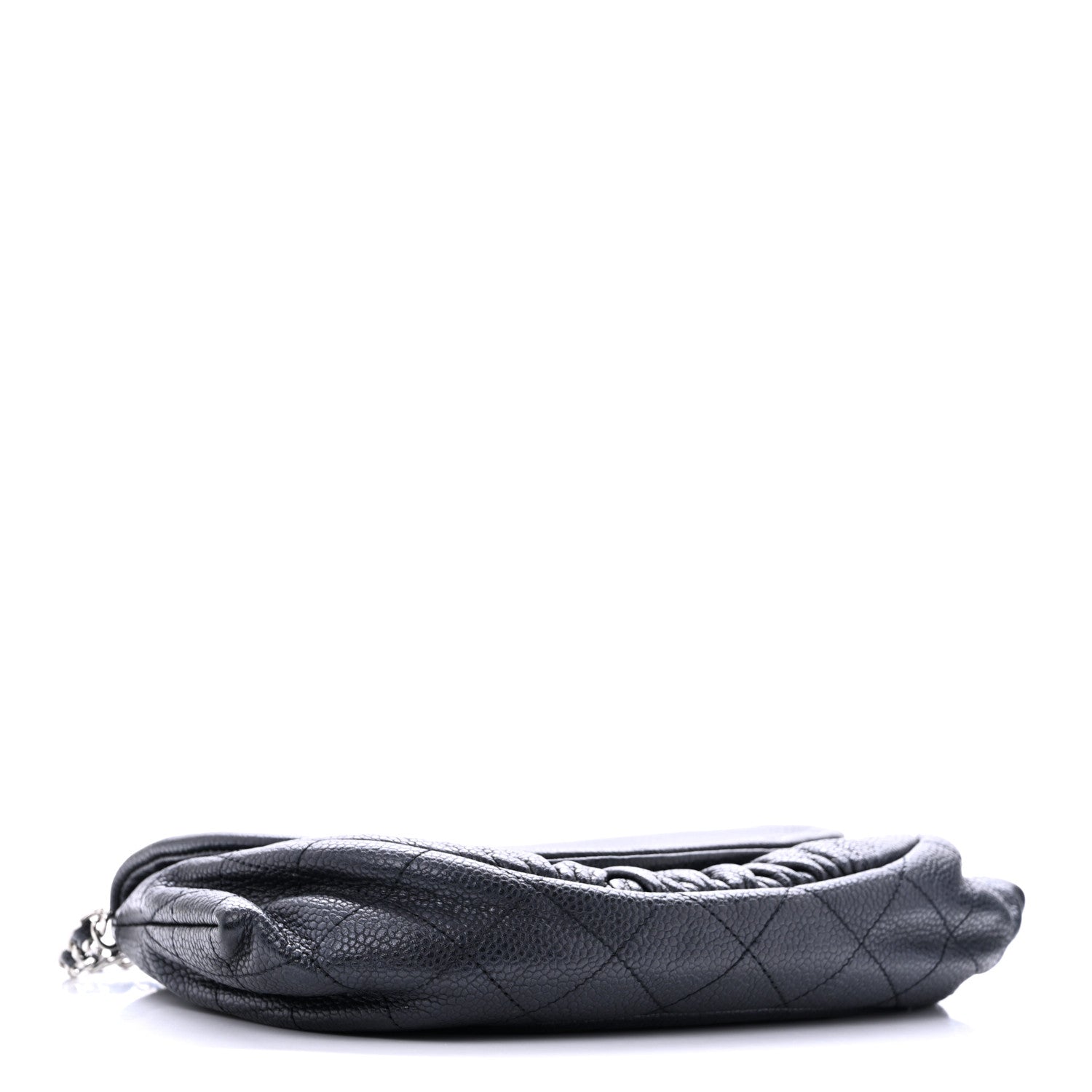 Chanel Caviar Half Moon Wallet On Chain WOC Black 4 of 12