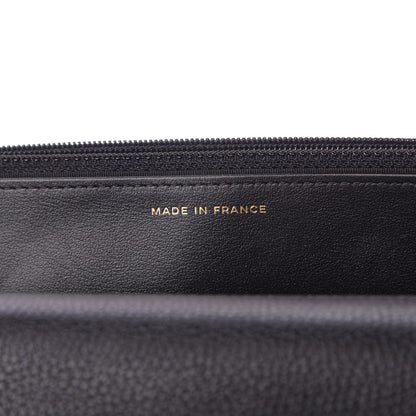 Chanel Calfskin Crochet 19 Wallet On Chain WOC Black 9 of 10