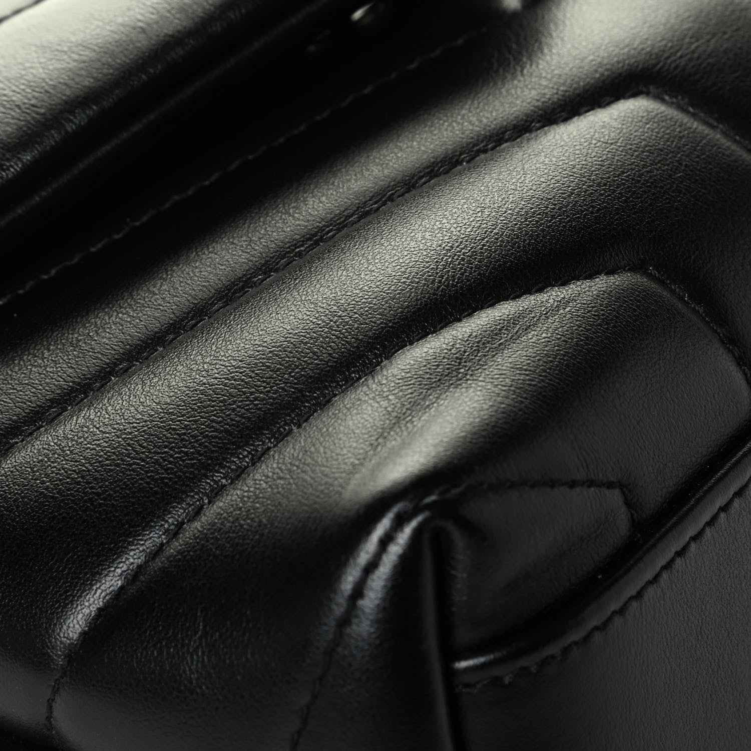 Saint Laurent Calfskin Y Quilted Monogram Toy Loulou Crossbody Bag Black 6 of 6
