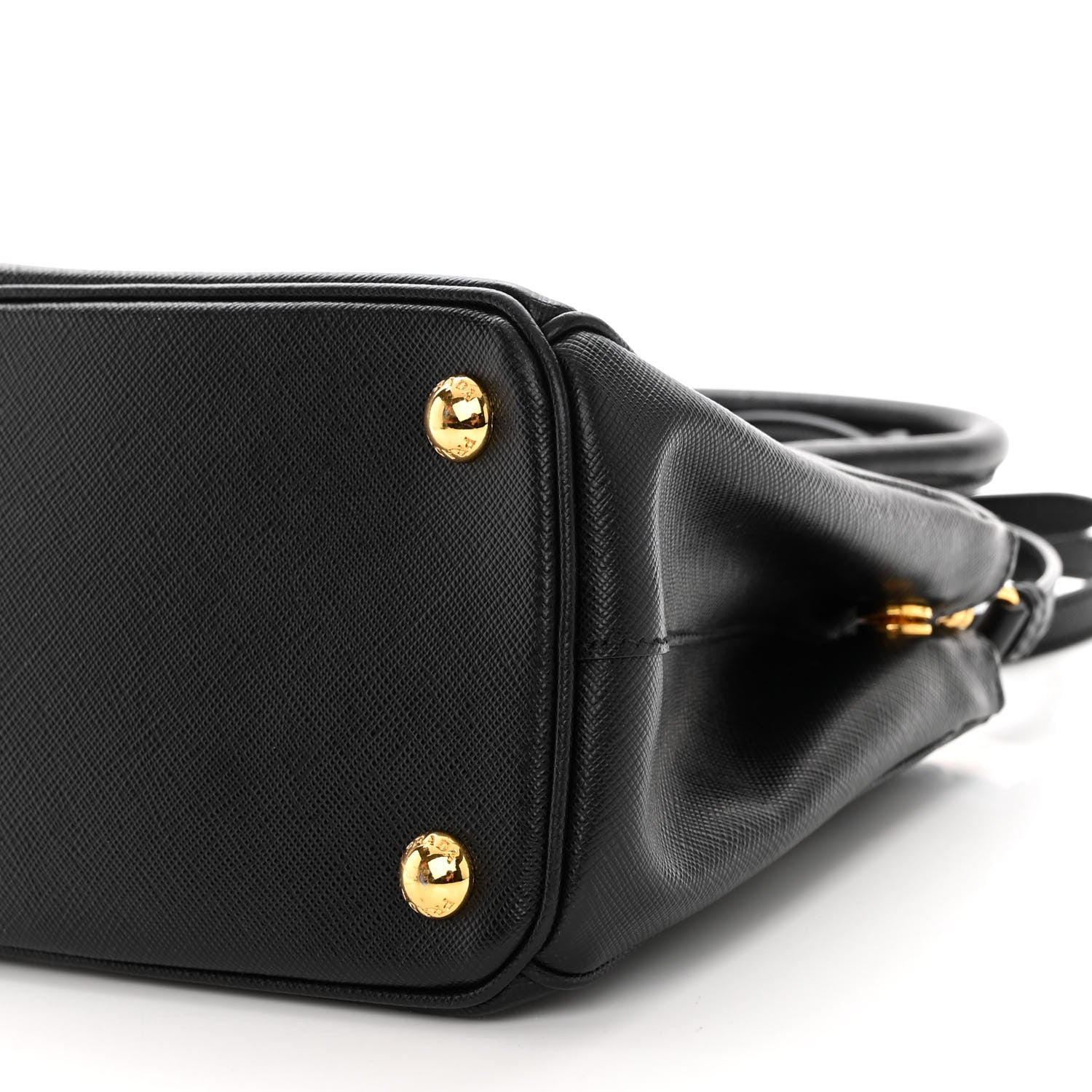 Prada Saffiano Small Galleria Double Zip Tote Black 9 of 10
