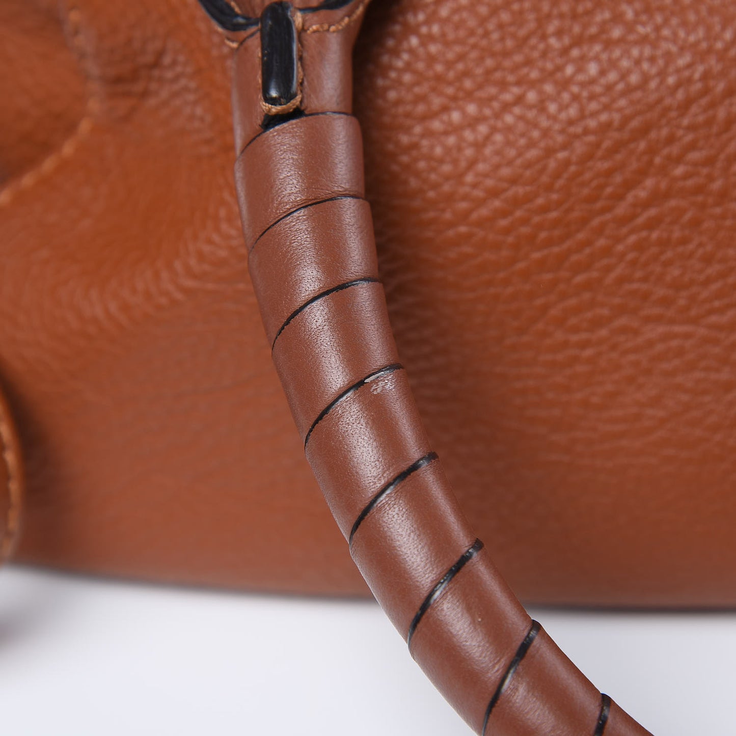 Calfskin Medium Marcie Satchel Tan