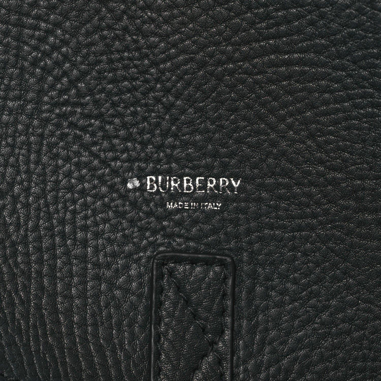 Burberry Calfskin Large Horn Bag Black 6 of 9