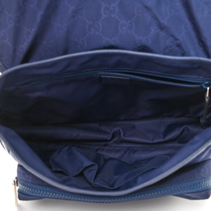 Gucci Nylon Monogram Double Buckle Flap Messenger Bag Tide 5 of 10
