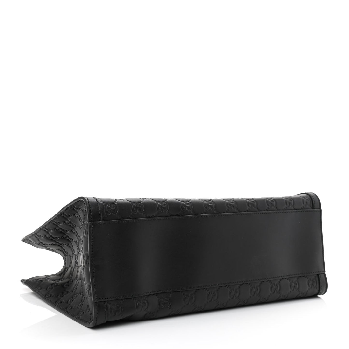 Guccissima Medium Padlock Tote Black
