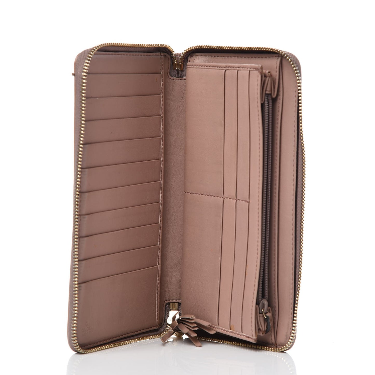 Patent Soho Zip Around Wallet Dark Cipria