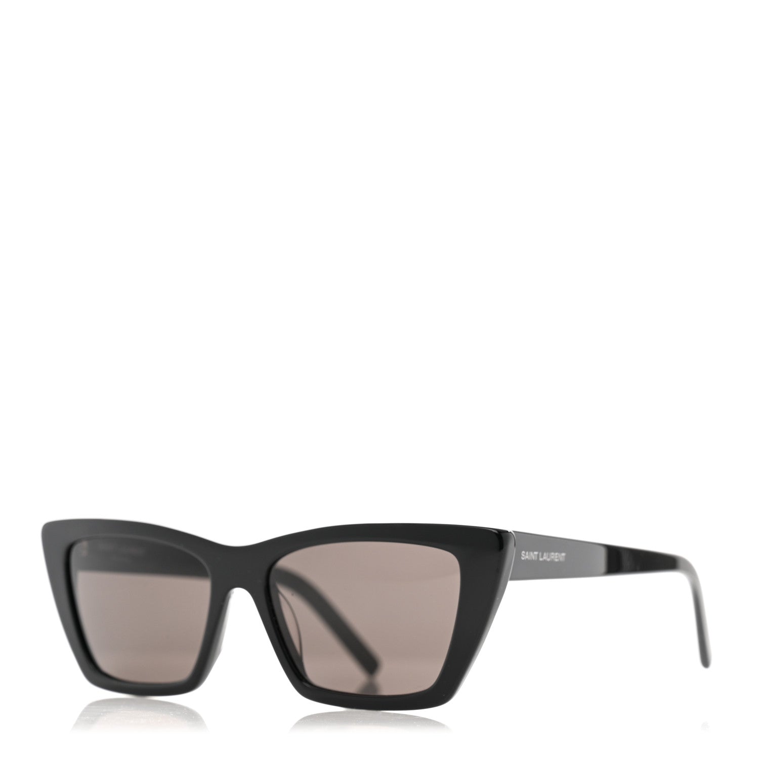 Saint Laurent Acetate Mica Cat Eye Sunglasses SL 276 Black 1 of 7