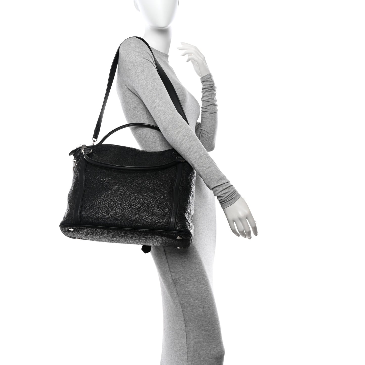 Monogram Lambskin Antheia IXIA MM Black
