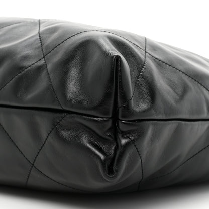 Chanel Shiny Calfskin Quilted Chanel 22 Black 10 of 11