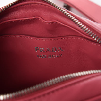 Prada Soft Calfskin Diagramme Crossbody Bag Peonia 7 of 14