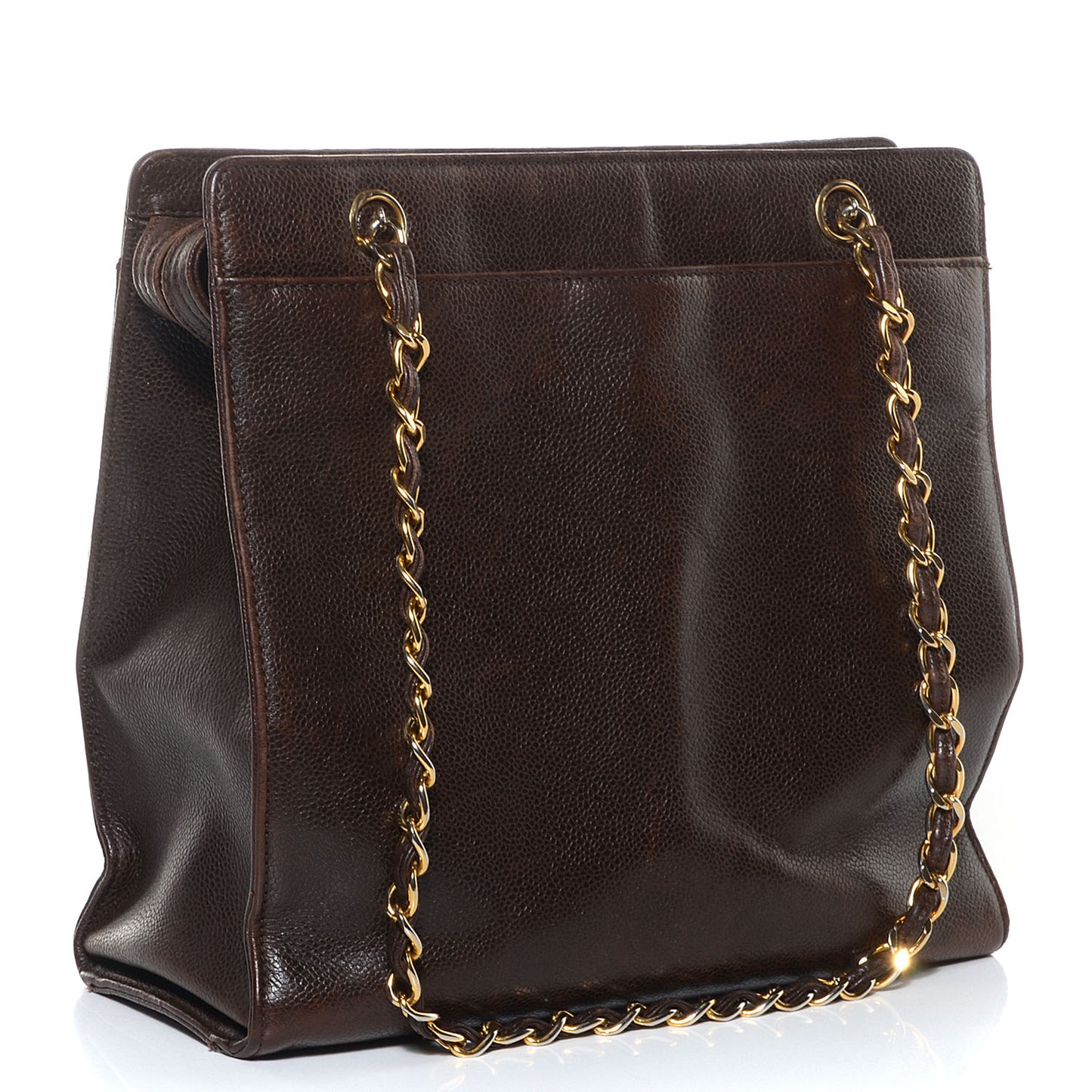 Caviar Shoulder Bag Brown