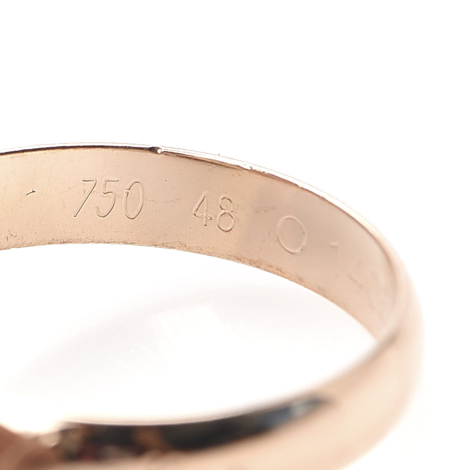 Cartier 18K Pink Yellow White Gold Classic Les Must De Trinity Ring 48 4.5 4 of 5