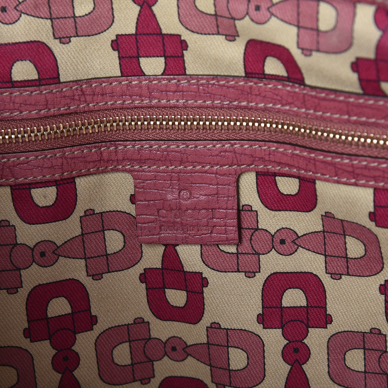 Gucci GG Monogram Jolicoeur Vertical Shopping Tote Pink 6 of 10