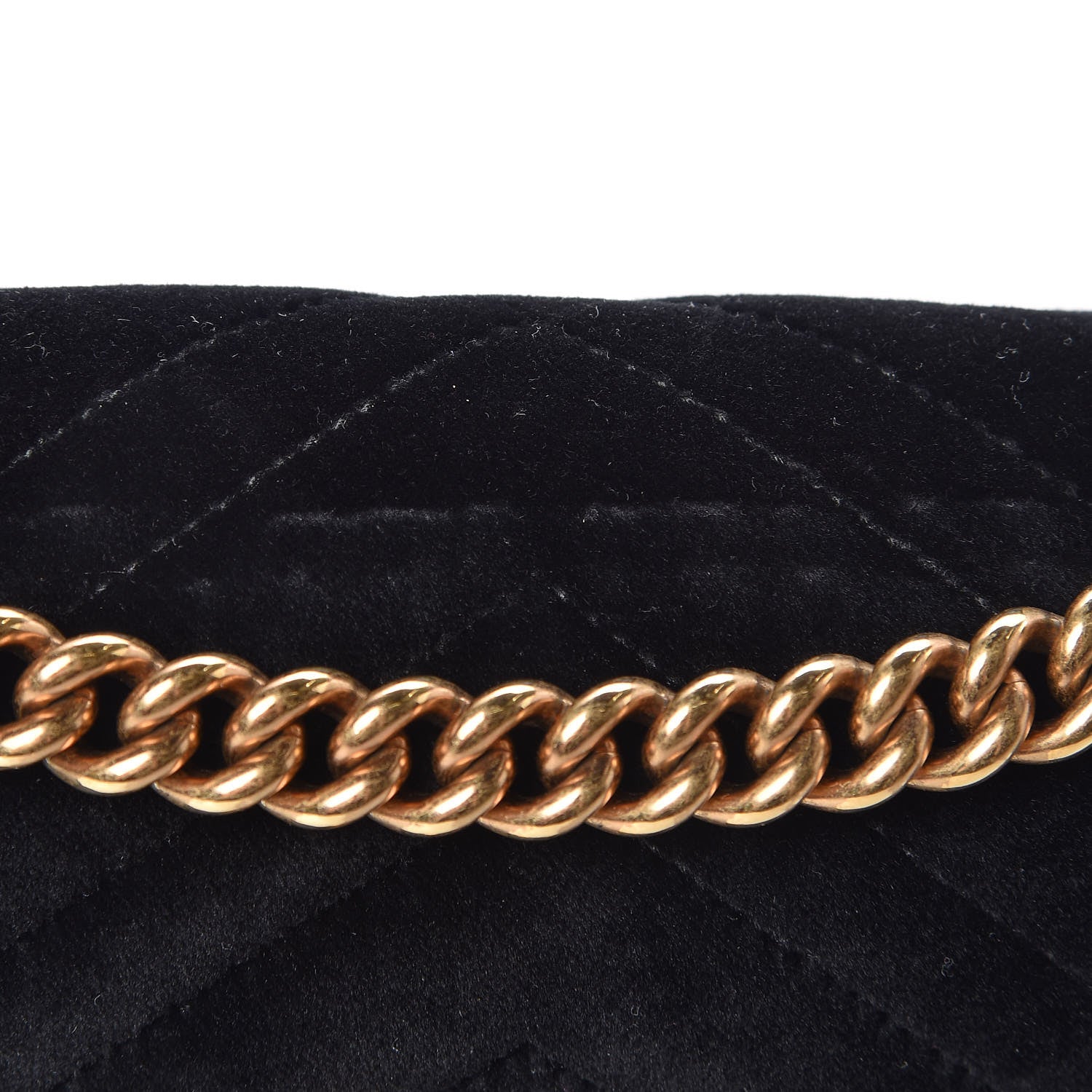 Gucci Velvet Matelasse Mini GG Marmont Shoulder Bag Black 12 of 12