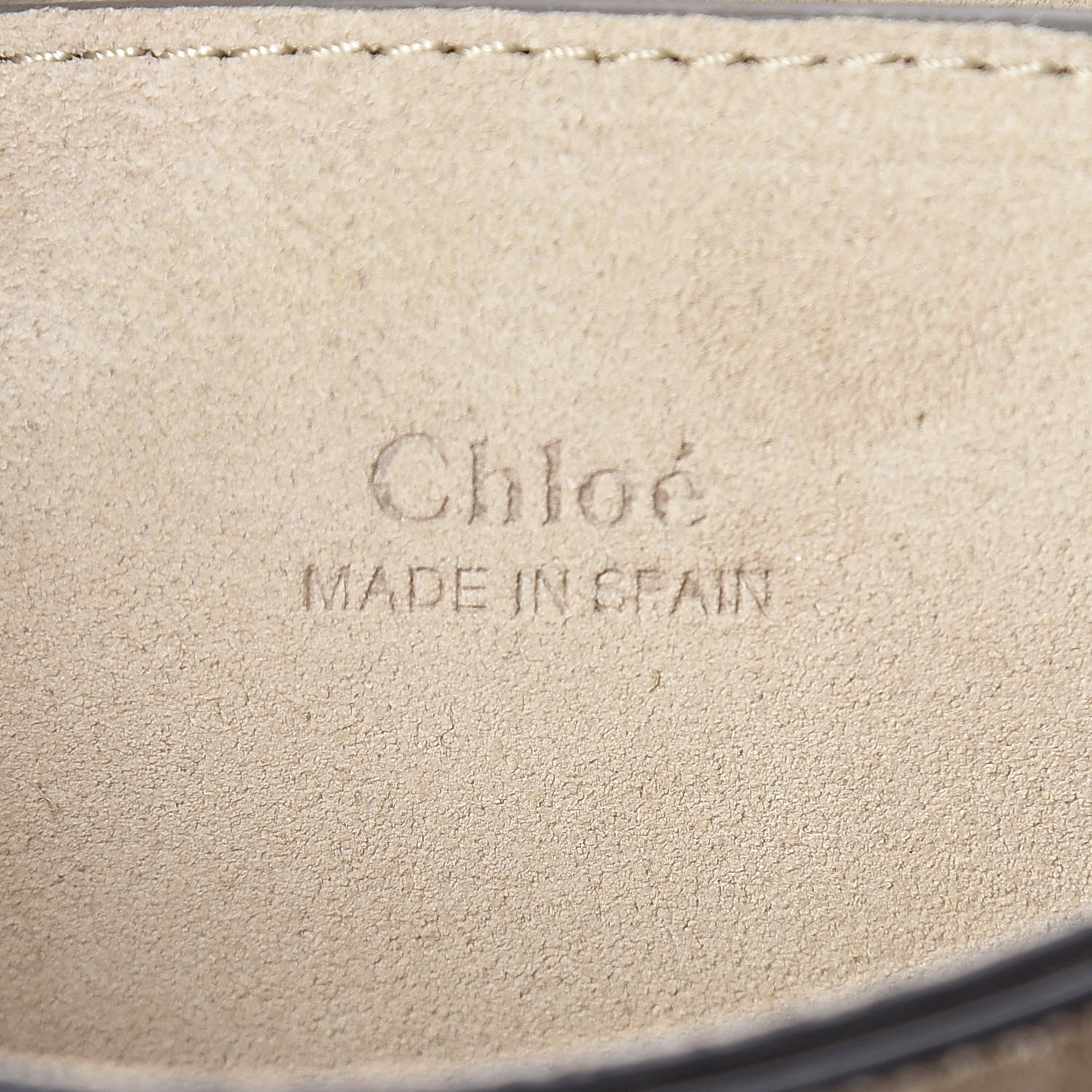 Chloe Suede Calfskin Small Faye Shoulder Bag Motty Grey 6 of 10