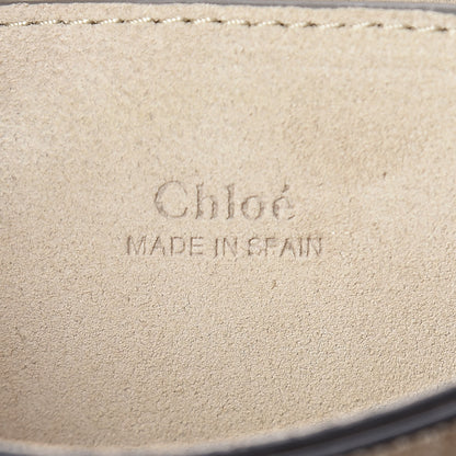 Chloe Suede Calfskin Small Faye Shoulder Bag Motty Grey 6 of 10