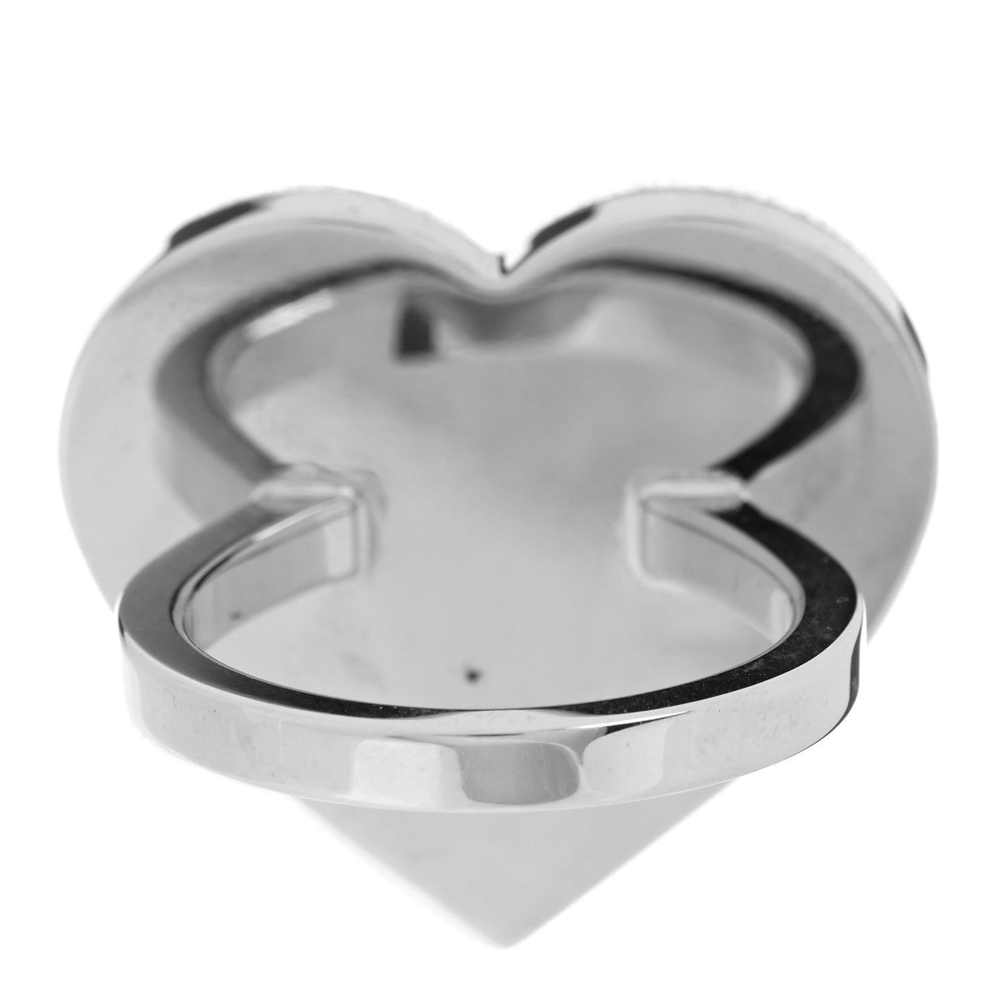 Palladium Coeur Scarf Ring Black