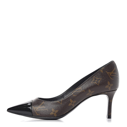 Louis Vuitton Monogram Cherie Pumps 35 Black 1 of 11