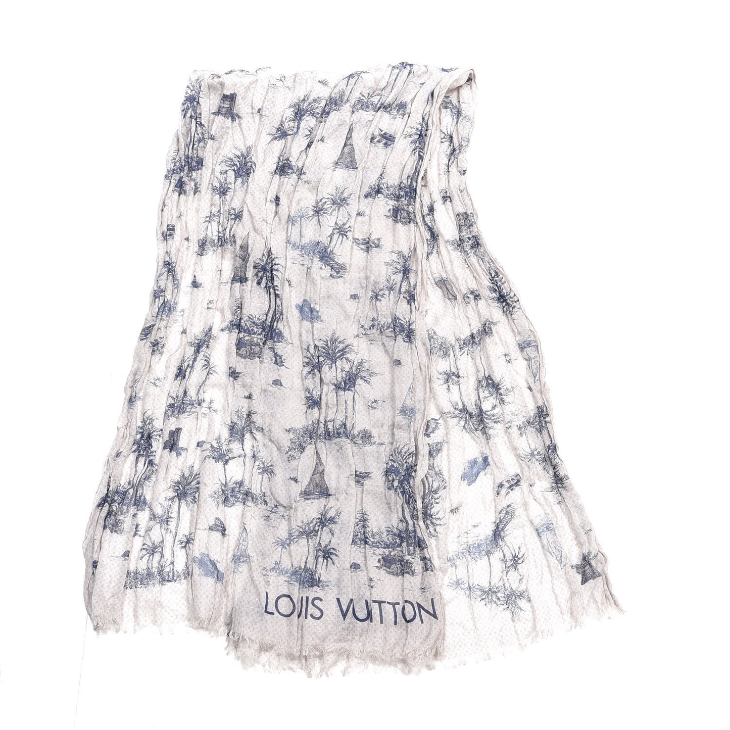 Cotton Linen Toile Etole De Louis Pareo Blue