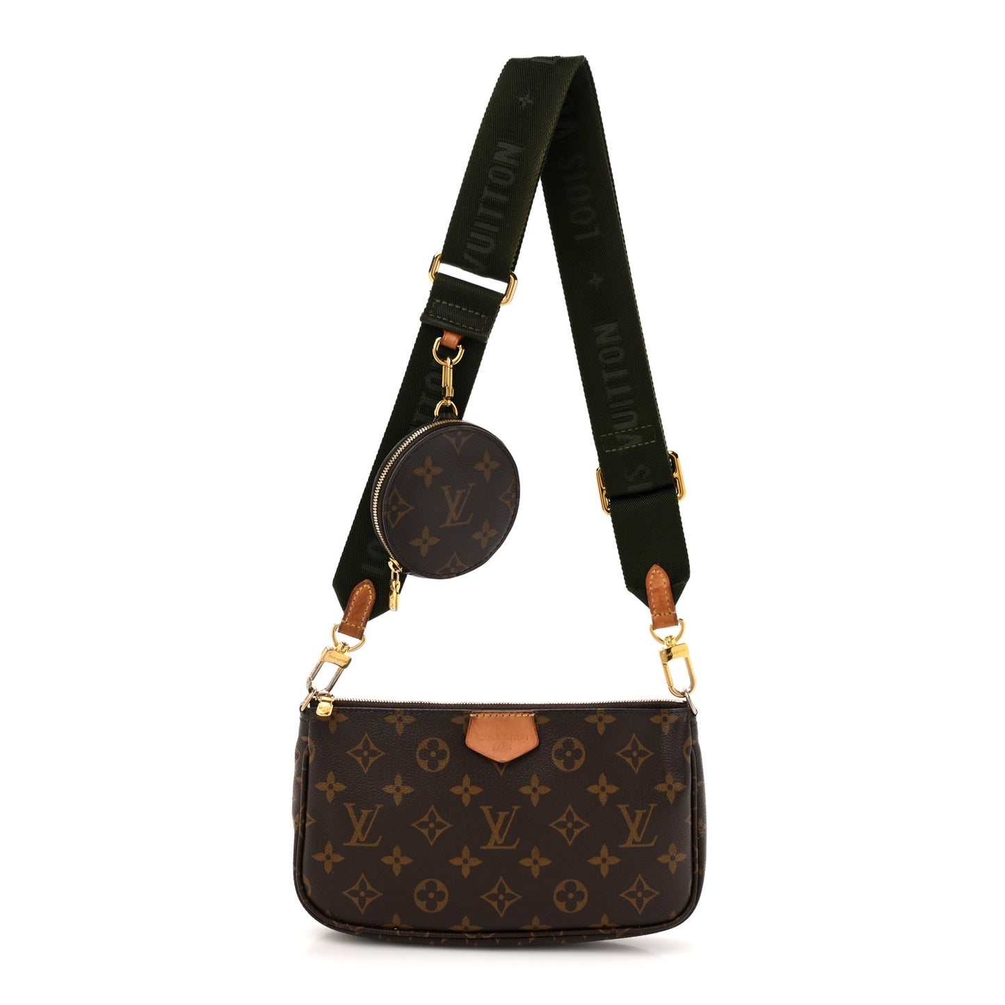 Monogram Multi Pochette Accessories Large Pochette Kaki