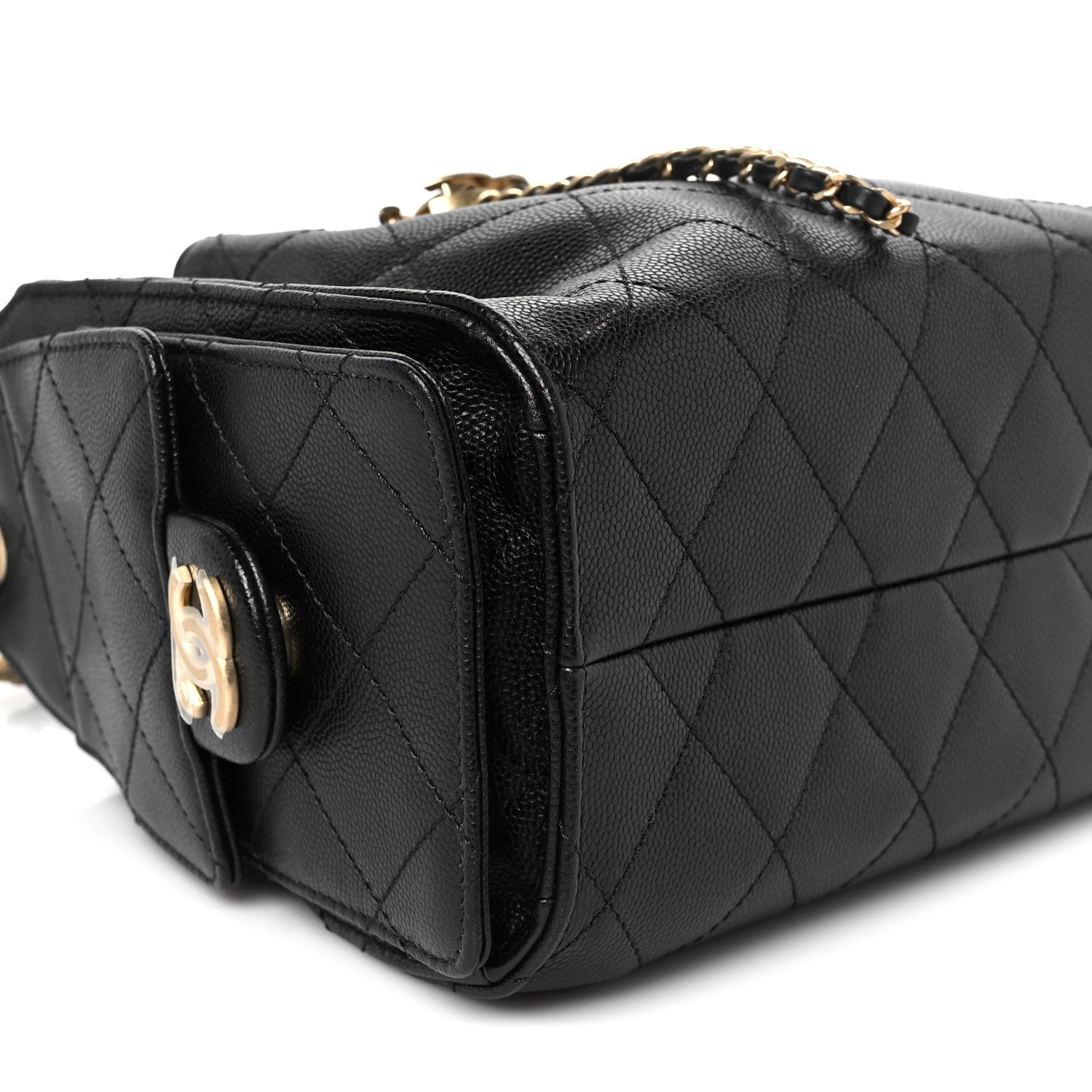 Chanel Caviar Quilted Mini Chanel 25 Handbag Black 15 of 28