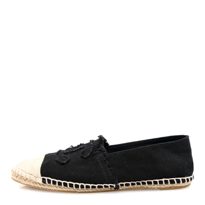 Chanel Toile CC Espadrilles 36 Black 1 of 8