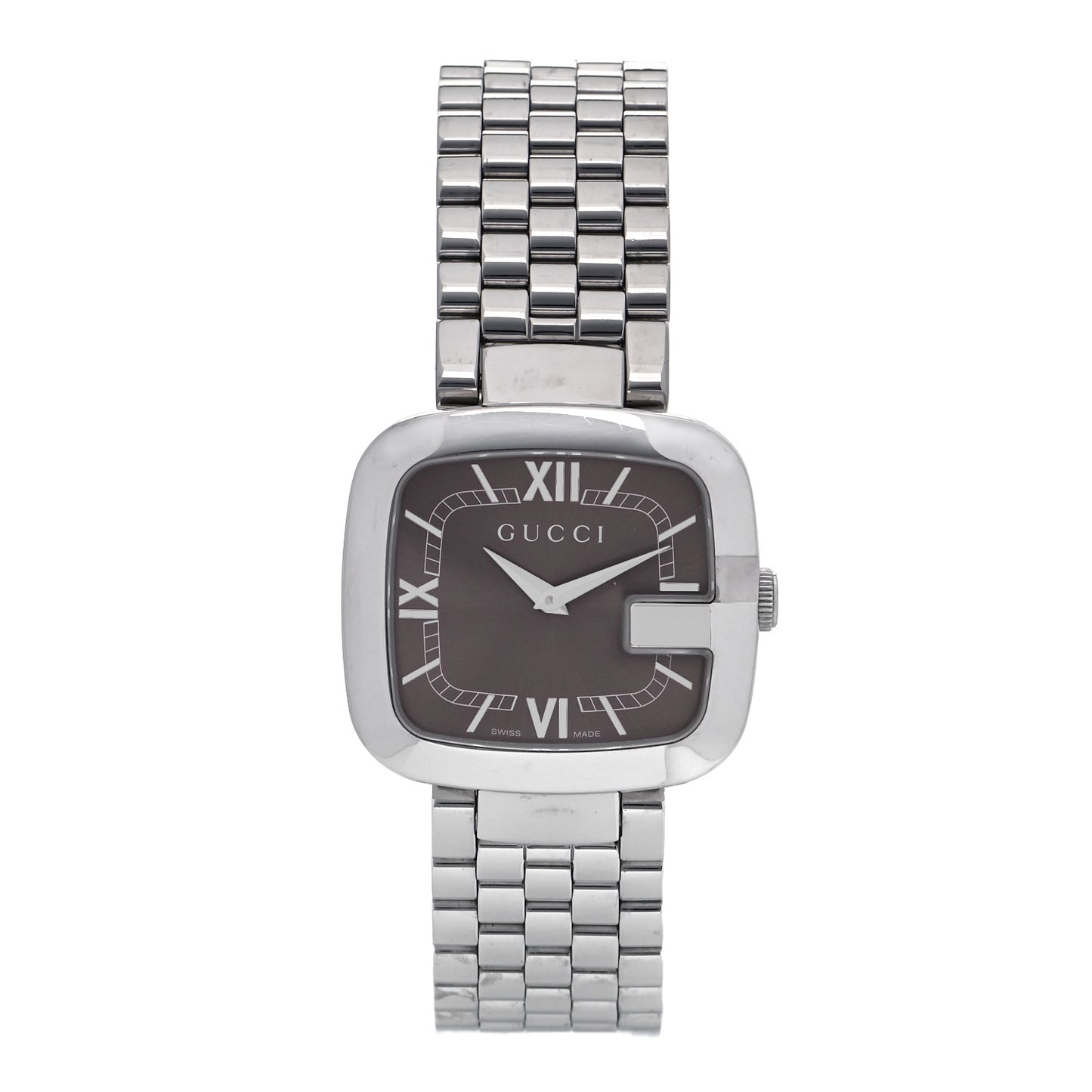 Stainless Steel 32mm G-Gucci Quartz Watch Silver
